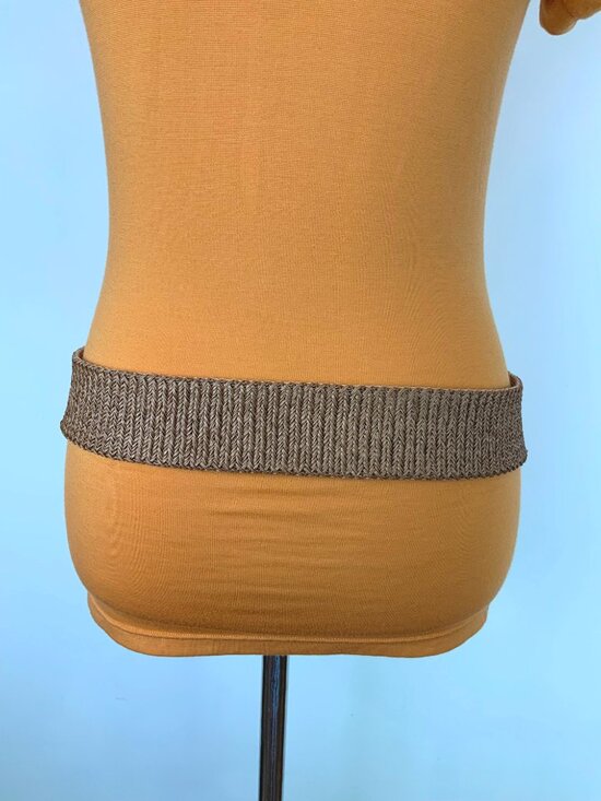 Vintage Sand Dollar Charmant Belt Beverly Hills Stretchy Beach Cottagecore Sz XL